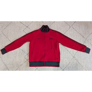 Nike Jacket Mens Size L LeBron James Track Embroidered Basketball Black‎ Grey